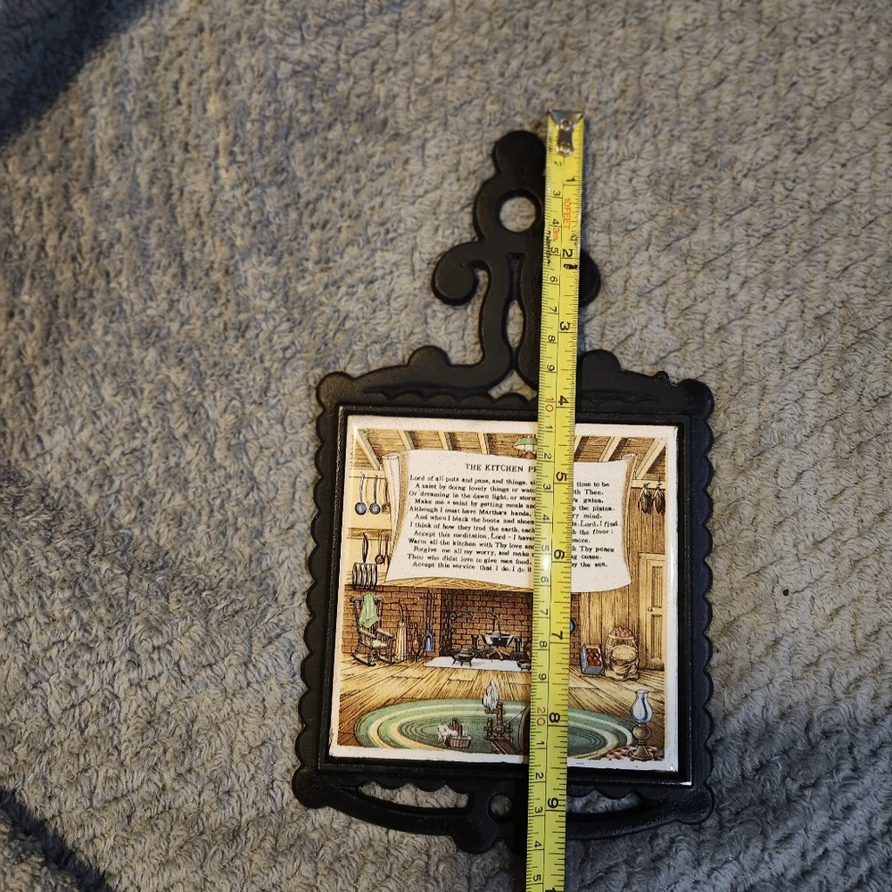 Vintage Cast Iron With The Kitchen Prayer
